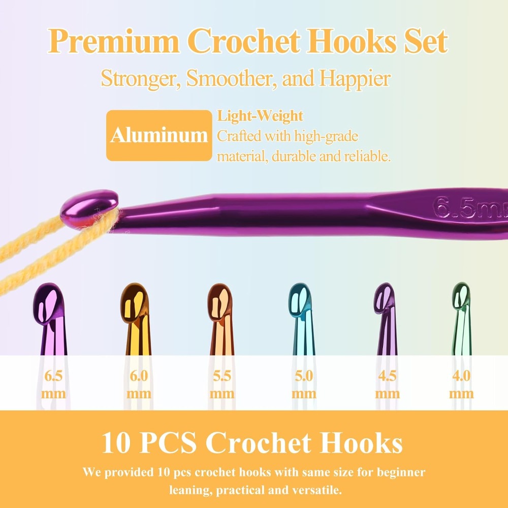 10pcs Size H/5.0mm Crochet Hoo - đánh giá và giá Crochet Hook Set