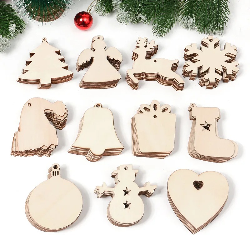 10pcs DIY Wooden Christmas Bal - đánh giá và giá Art And Craft For Xmas