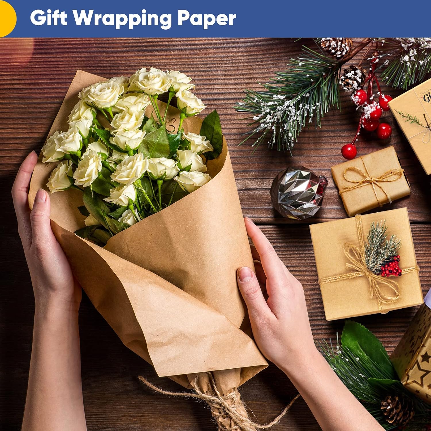 Vanhench Brown Wrapping Paper  - đánh giá và giá Art Craft With Paper