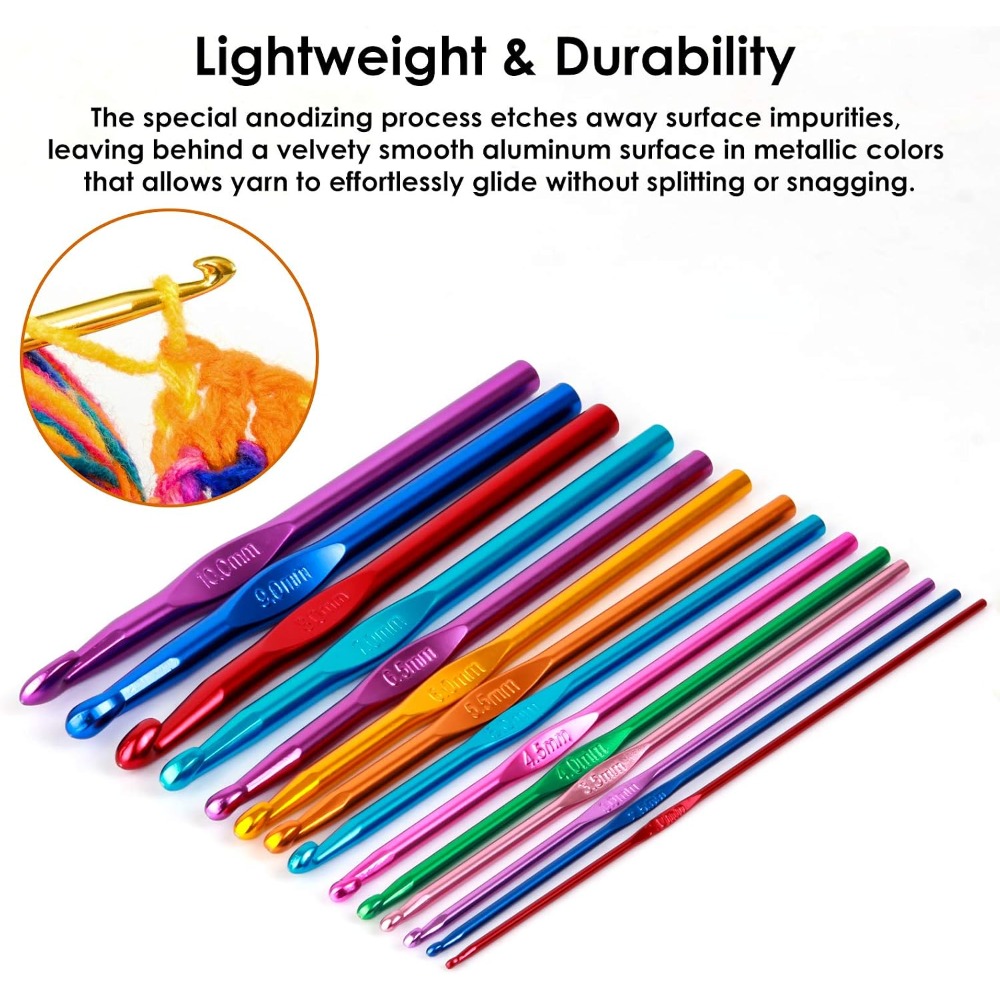 Crochet Hooks Set, Ergonomic A - đánh giá và giá Crochet Hook Set