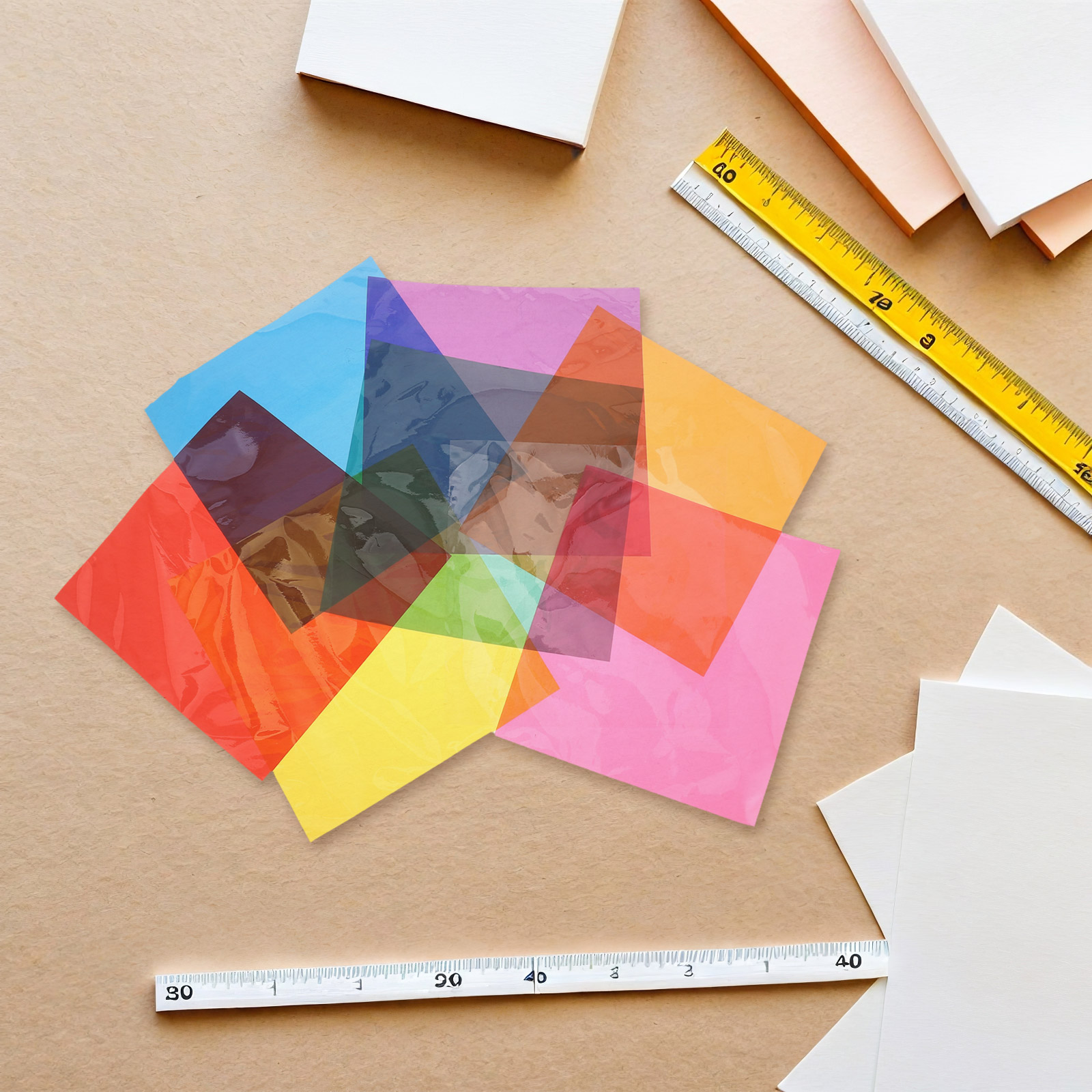 90Pcs Multi Colored Cellophane - đánh giá và giá Art Craft With Paper