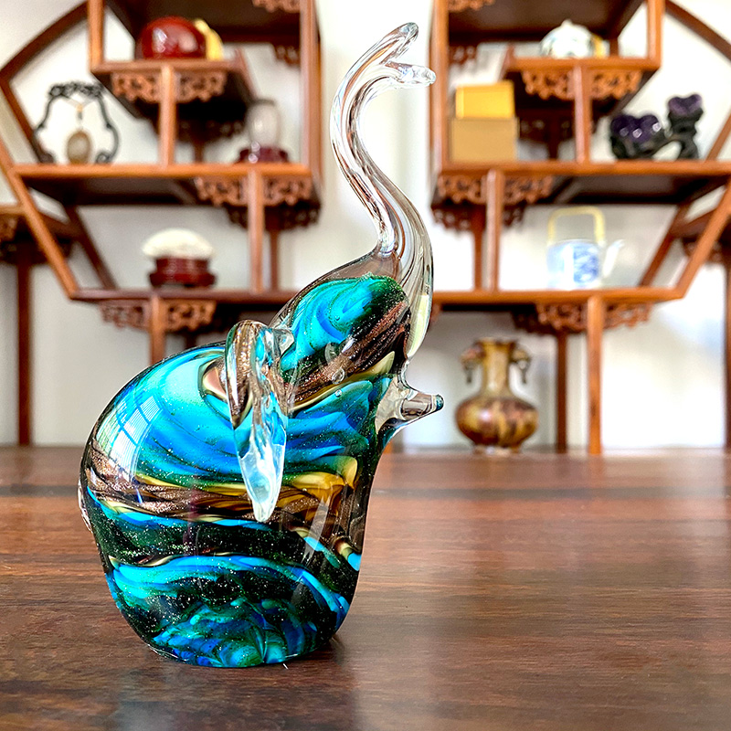 4 Colors Crystal Glass Elephan - đánh giá và giá Art And Craft For Xmas