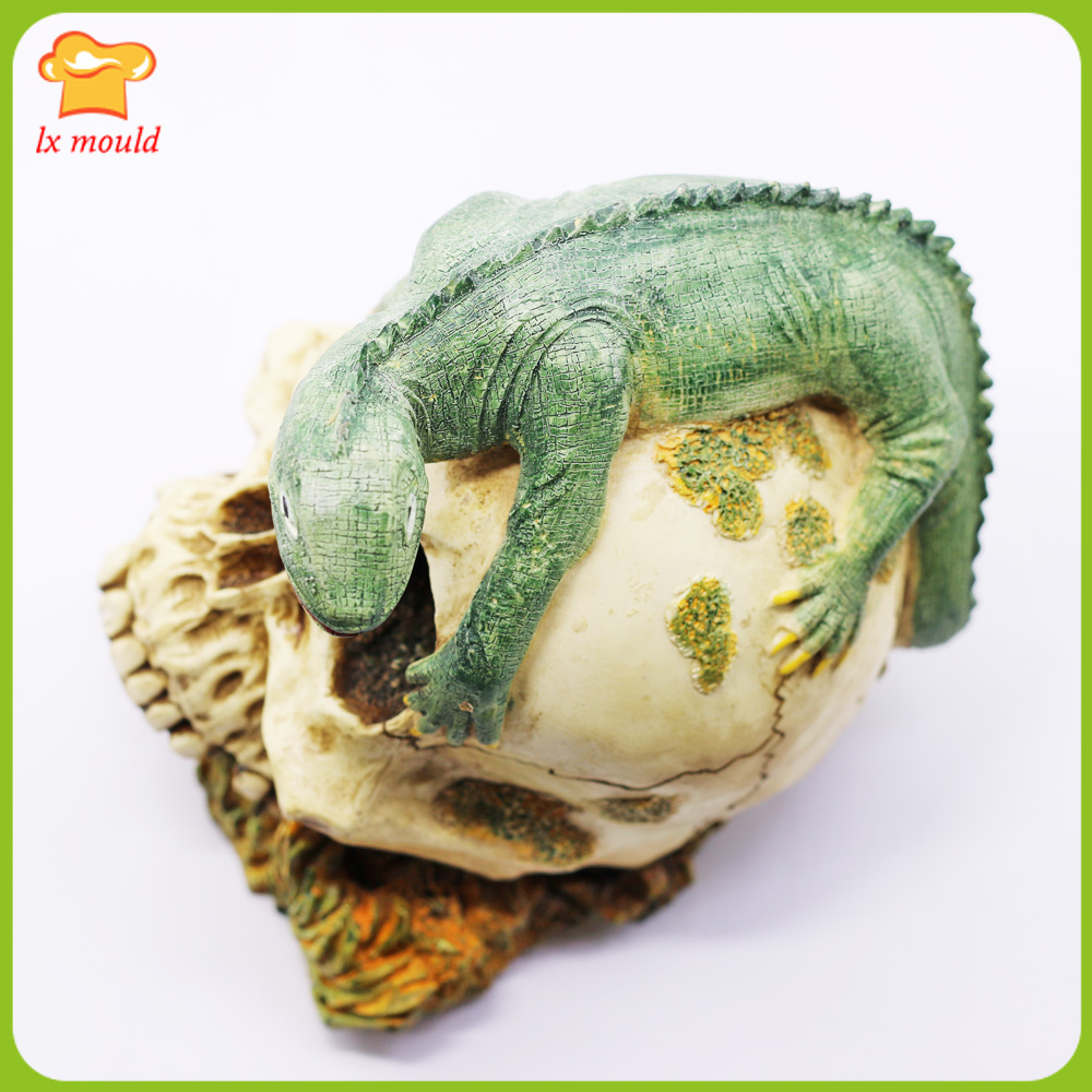 3D Skull & Lizard Candle Mold  - đánh giá và giá Eco Art Craft