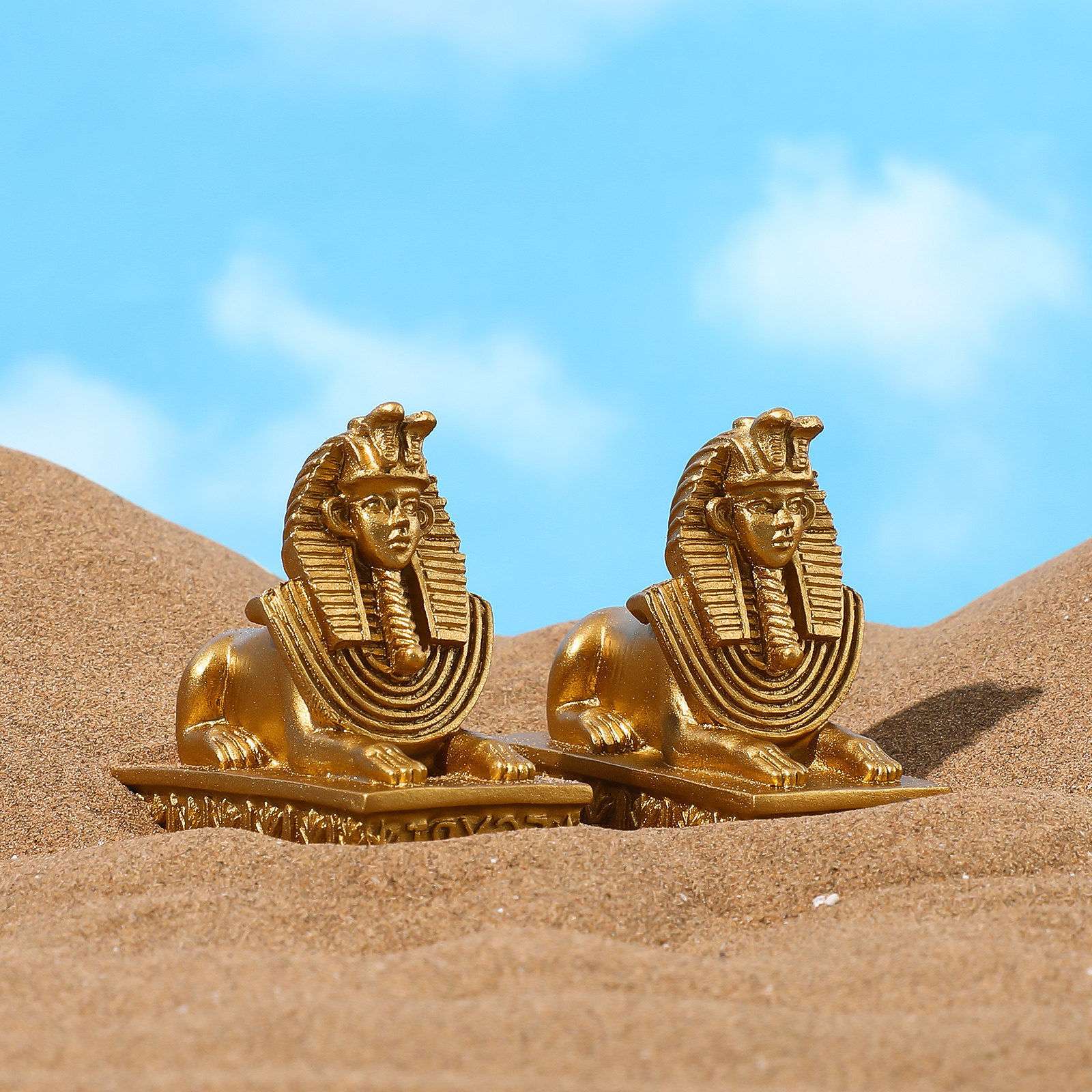 2Pcs Egyptian Sphinx Statue Re - đánh giá và giá Art Craft Cafe