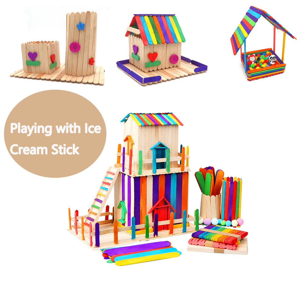20/100/500Pcs Ice Cream Popsic - đánh giá và giá Eco Art Craft