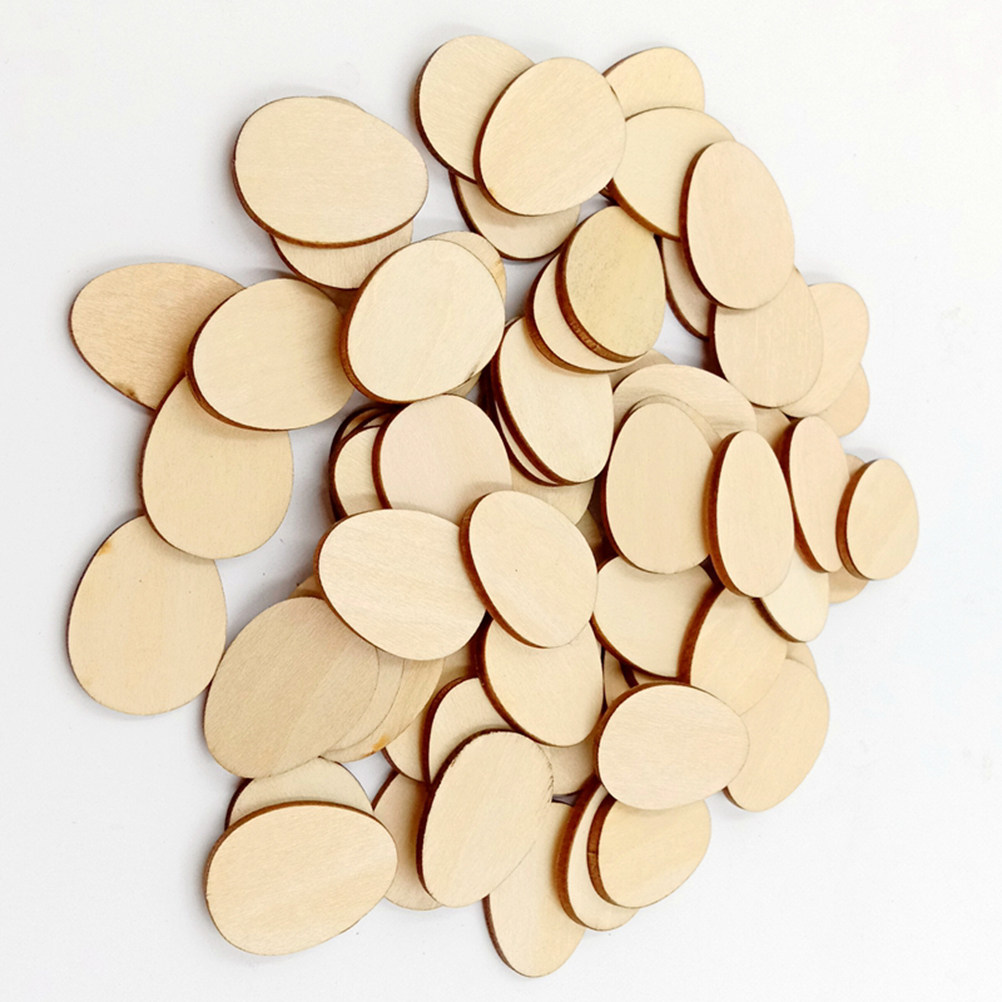 100Pcs 30Mm Egg Shaped Unfinis - đánh giá và giá Art And Craft For Nursery