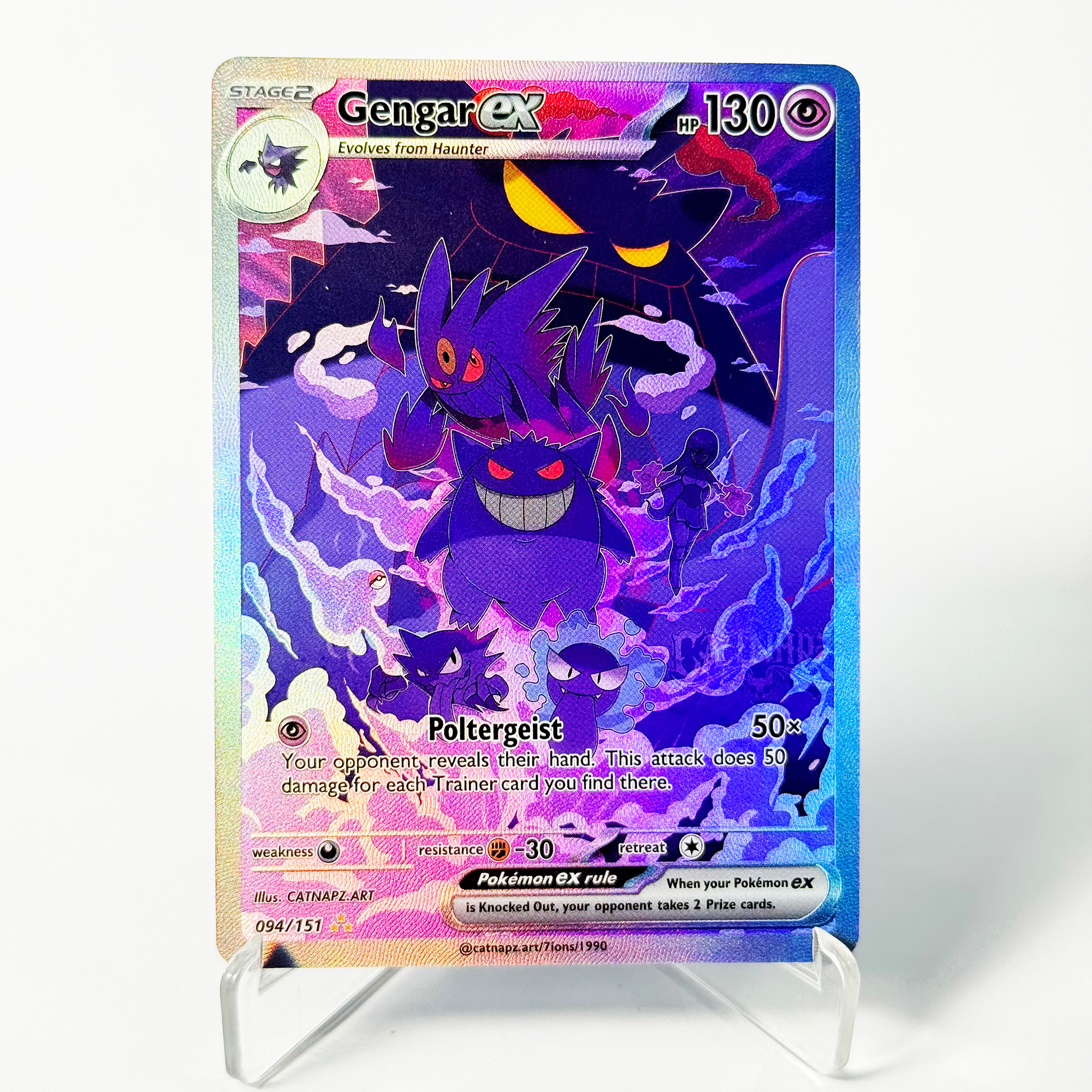 PKM PTCG Gengar Ex Card Evolut - đánh giá và giá Art Craft Games