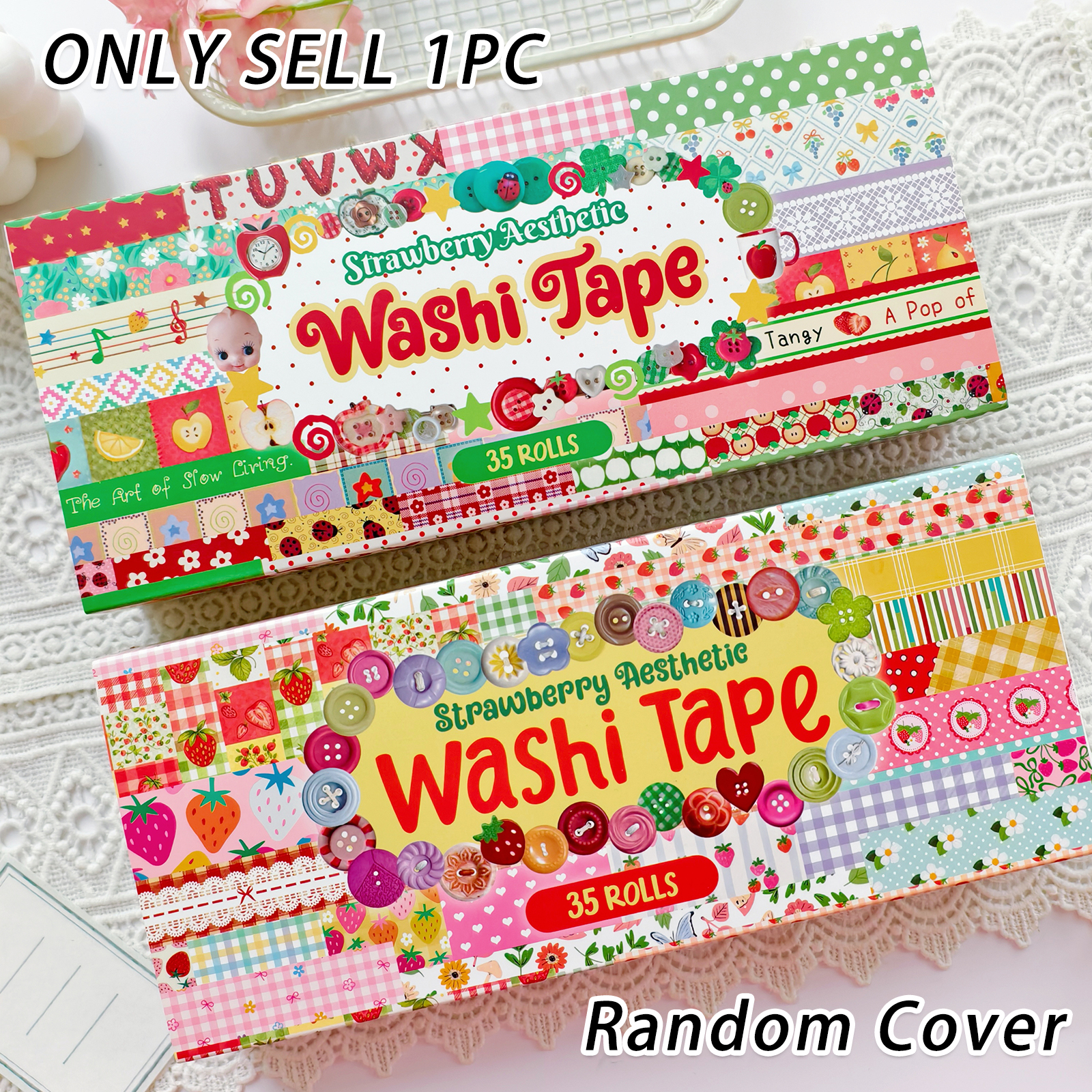 Random Cover 35 Rolls Aestheti - đánh giá và giá Washi Tape Rolls