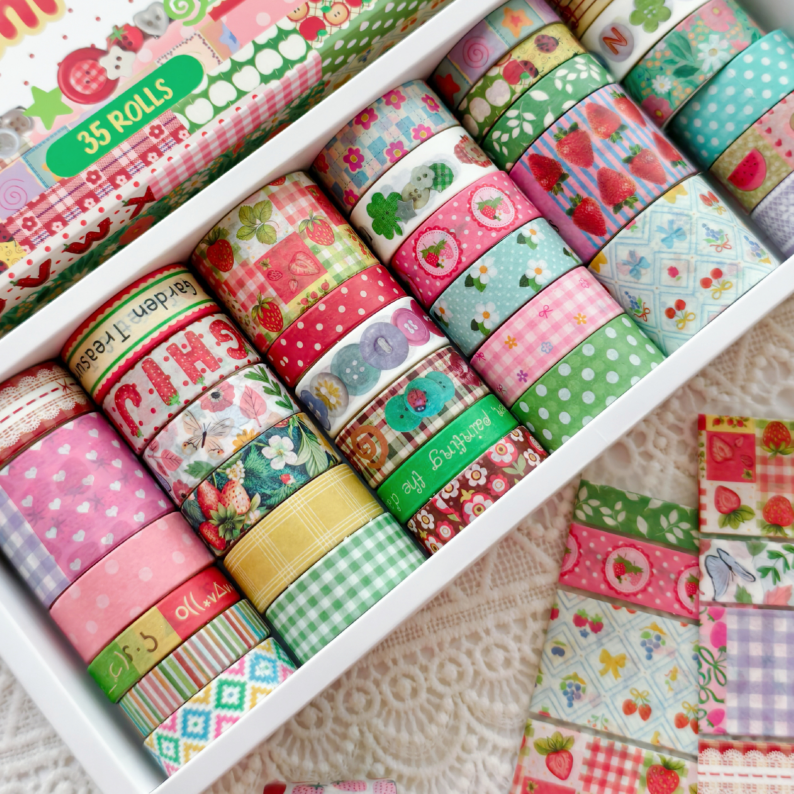 Random Cover 35 Rolls Aestheti - đánh giá và giá Washi Tape Rolls