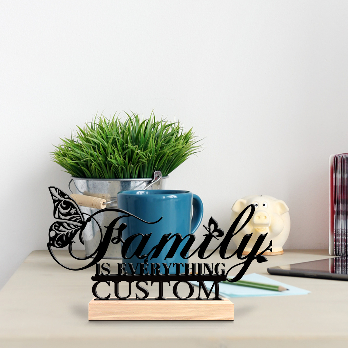 1pc butterfly flower Custom Te - đánh giá và giá Art Craft Wood