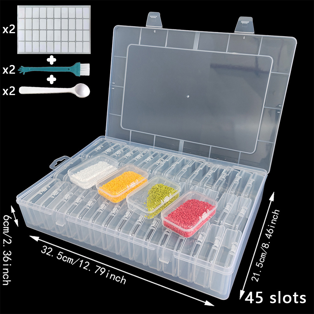 Plastic Diamond Painting Stora - đánh giá và giá Art Craft Organizer